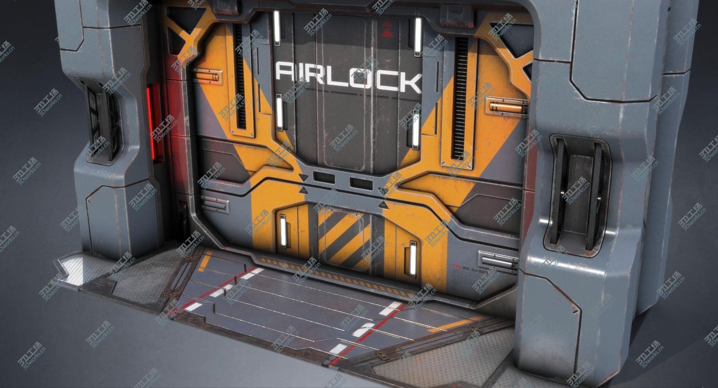 images/goods_img/202104091/Sci-fi Gate Door Game Ready PBR model/4.jpg